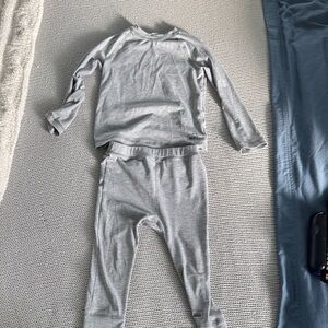 REI Heather Gray Baselayer Long Sleeve Set